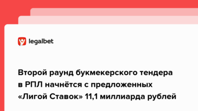 Второй раунд букмекерского тендера в РПЛ начнётся с предложенных «Лигой Ставок» 11,1 миллиарда рублей {legalbet} 621521a865a87.png