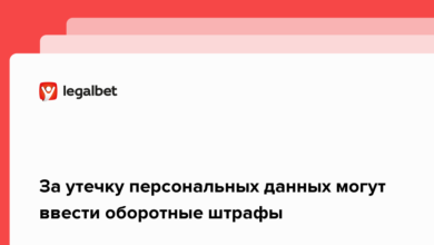 За утечку персональных данных могут ввести оборотные штрафы {legalbet} 621361e9818a4.png