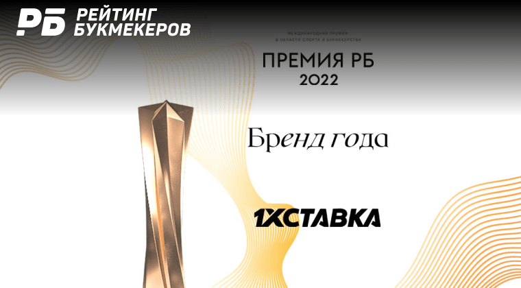 «1xСтавка» второй раз подряд победила в номинации «Бренд года»