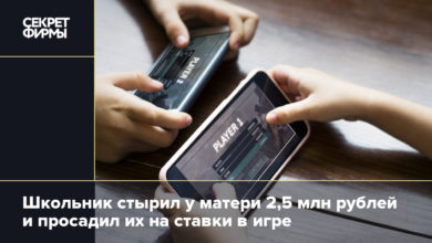Школьник стырил у матери 2,5 млн рублей и просадил их на ставки в игре {secretmag} 63d18266f17d7.jpeg