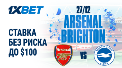 Arsenal победит в любом случае? Застрахуй ставку фрибетом до $100 на матч против Brighton! {bethub} 694ef220c1b60.png